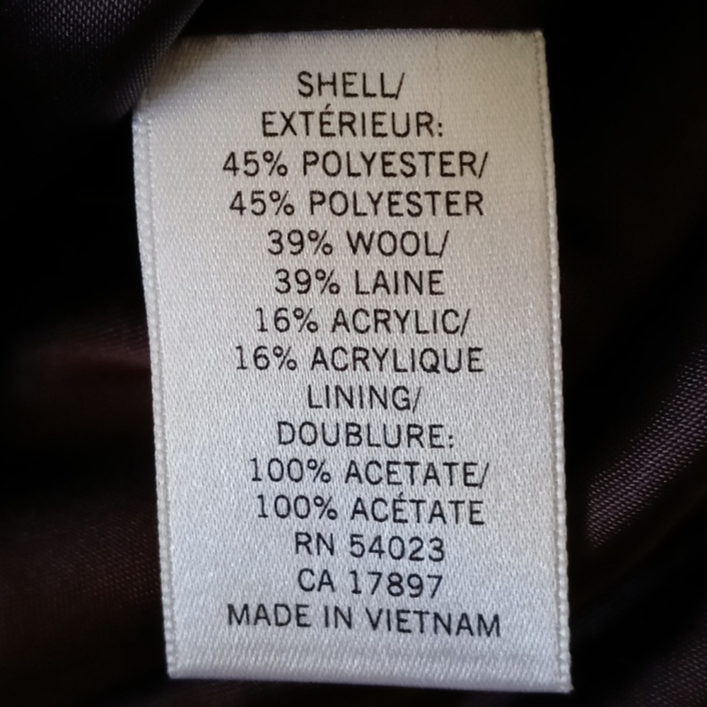 Banana Republic Wool blend Chocolate Jacket - Picture 4 of 5